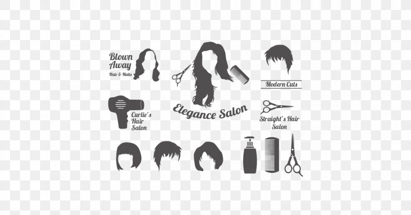 Beauty Parlour Hairdresser Hairstyle Fashion Designer, PNG, 1200x628px, Beauty Parlour, Barber, Barbershop, Black, Black And White Download Free