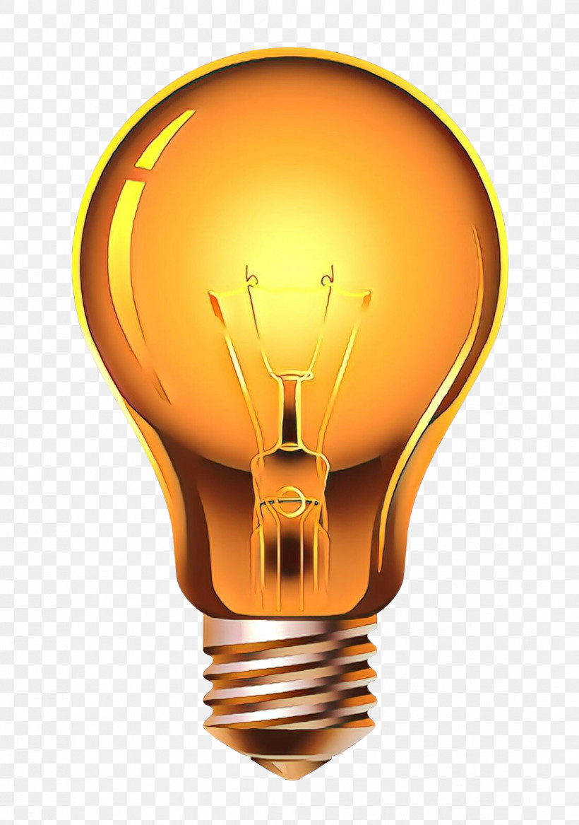 Incandescent Light Bulb Incandescence Yellow Design, PNG, 1096x1561px, Cartoon, Amber, Compact Fluorescent Lamp, Electrical Supply, Electricity Download Free