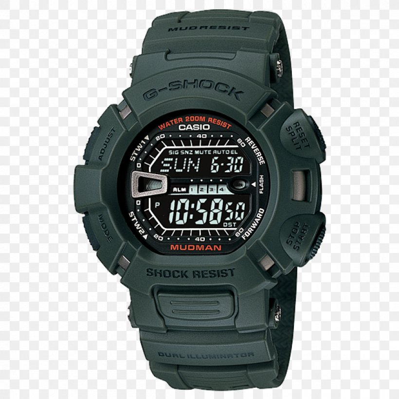 Master Of G G-Shock MUDMAN G-9000 Casio Watch, PNG, 1200x1200px, Master Of G, Brand, Casio, Casio Gshock Frogman, Gshock Download Free