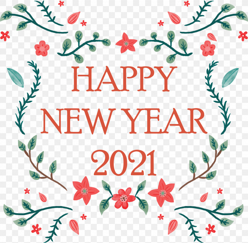 2021 Happy New Year New Year 2021 Happy New Year, PNG, 3000x2938px, 2021 Happy New Year, Christmas Ornament, Floral Design, Flower, Happy New Year Download Free