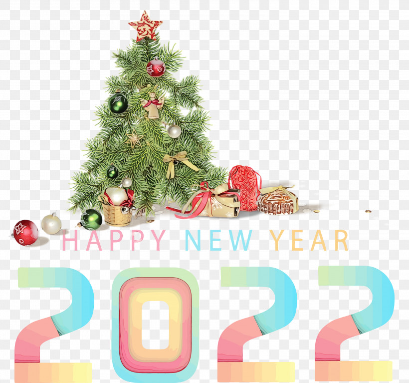 New Year Tree, PNG, 3000x2807px, Watercolor, Bauble, Christmas Day, Christmas Decoration, Christmas Music Download Free