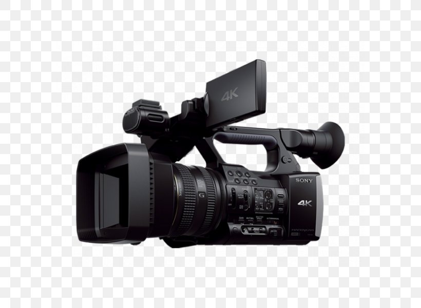 Sony Handycam FDR-AX1 4K Resolution Video Cameras, PNG, 600x600px, 4k Resolution, Sony Handycam Fdrax1, Camera, Camera Accessory, Camera Lens Download Free
