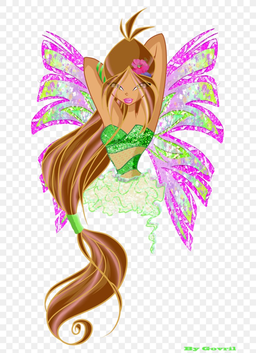 Flora Stella Tecna Roxy Musa, PNG, 705x1132px, Flora, Art, Butterfly, Costume Design, Fairy Download Free