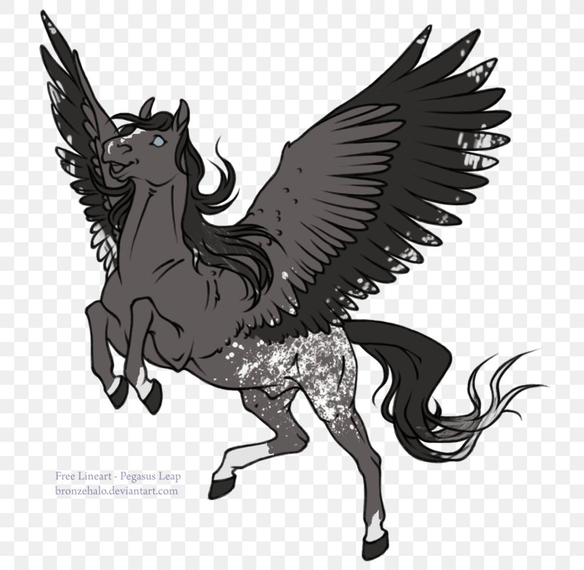 Horse Pegasus Line Art Drawing Unicorn, PNG, 750x800px, Horse, Art, Bird, Bird Of Prey, Black And White Download Free