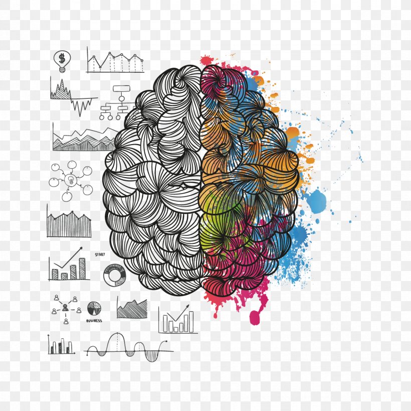 T-shirt About Your Brain Lateralization Of Brain Function Cerebral Hemisphere, PNG, 1181x1181px, Watercolor, Cartoon, Flower, Frame, Heart Download Free