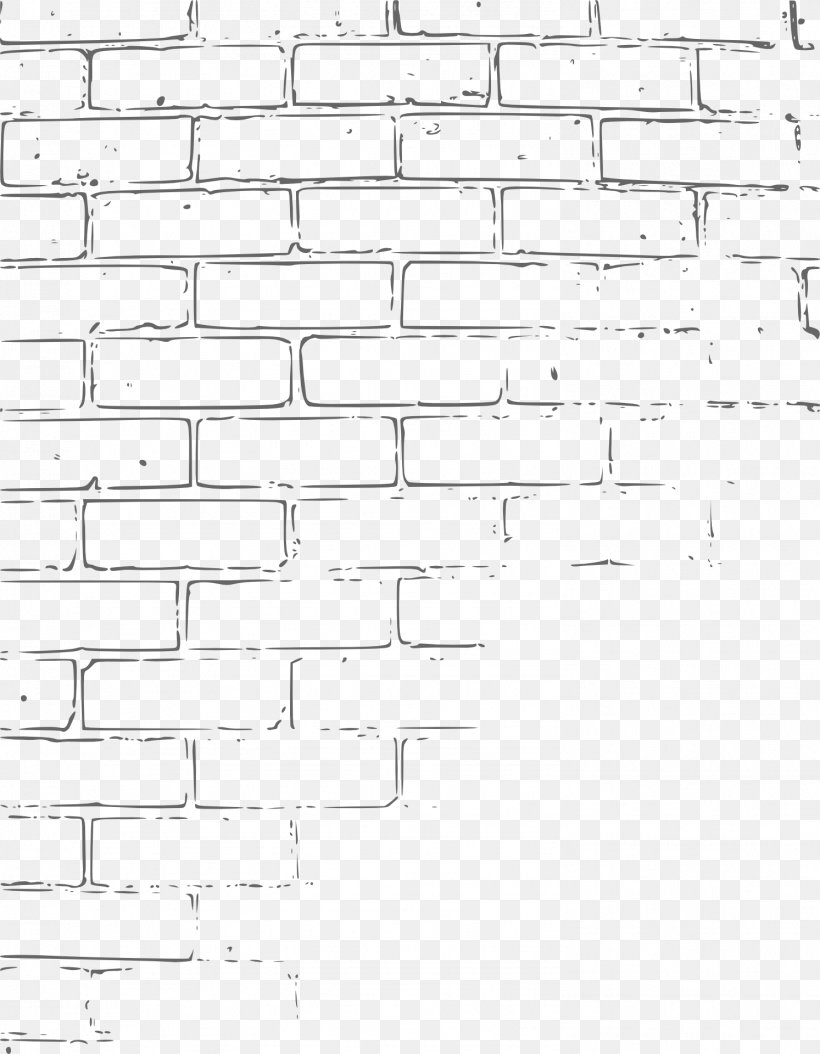 Brick Wall Clip Art, PNG, 1493x1920px, Brick, Area, Art, Black And White, Building Download Free