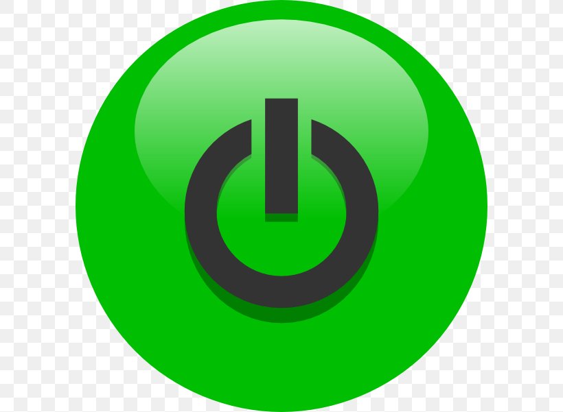 Power Symbol Button Clip Art, PNG, 600x601px, Power Symbol, Area, Button, Green, Logo Download Free