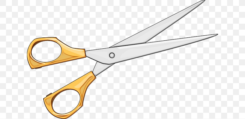 Scissors Cutting Tool Line Pruning Shears Tool, PNG, 640x401px, Watercolor, Cutting Tool, Line, Office Instrument, Paint Download Free
