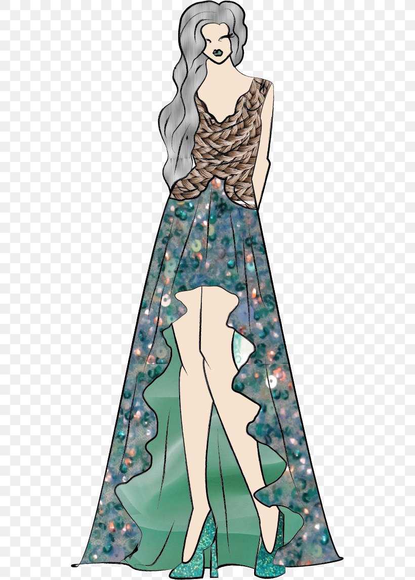Fashion Dress Gown Skirt, PNG, 539x1146px, Watercolor, Cartoon, Flower, Frame, Heart Download Free