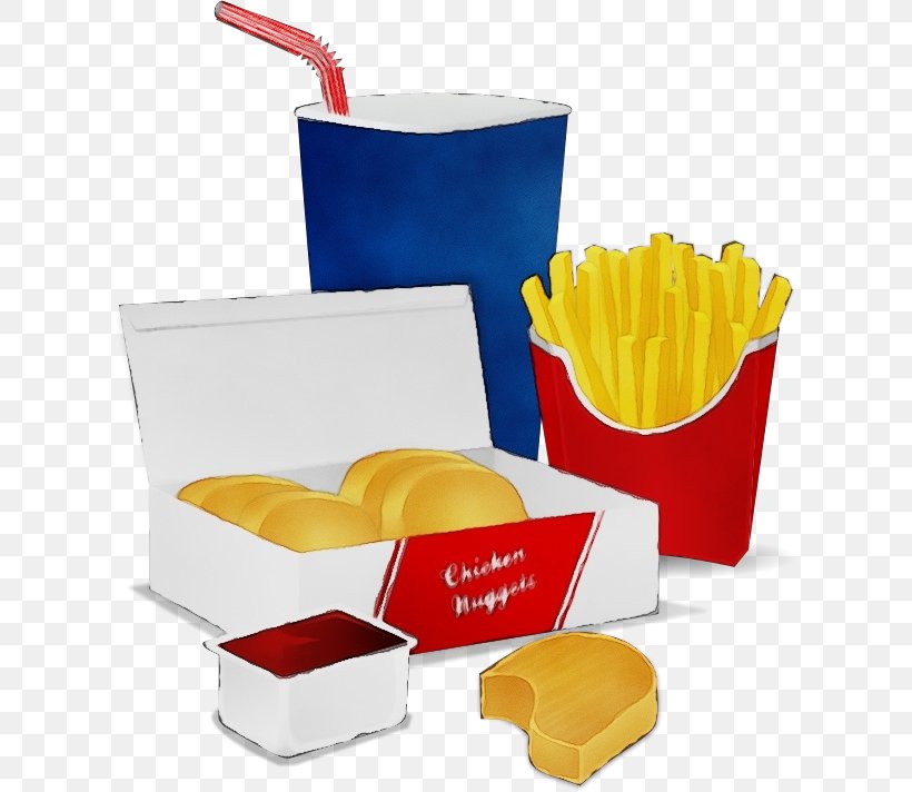 French Fries, PNG, 614x712px, Watercolor, Baking Cup, Box, Fast Food, Food Download Free