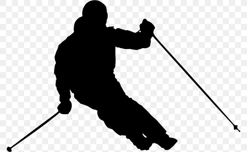 Alpine Skiing Clip Art, PNG, 776x506px, Skiing, Alpine Skiing, Black, Black And White, Footwear Download Free
