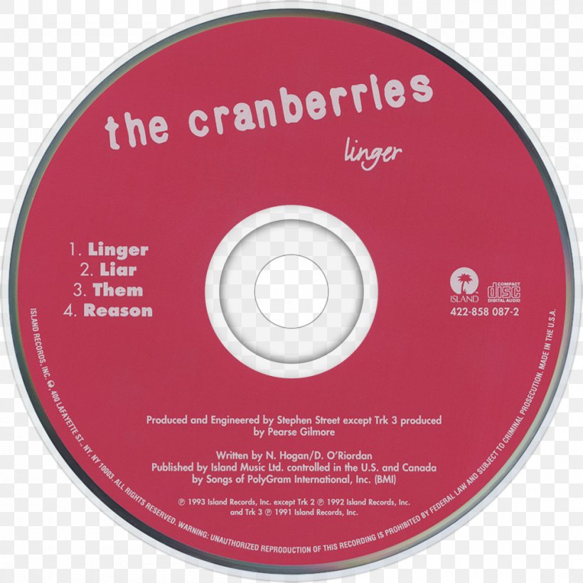 Compact Disc The Cranberries Everybody Else Is Doing It, So Why Can't We? When Silence Speaks Album, PNG, 1000x1000px, Watercolor, Cartoon, Flower, Frame, Heart Download Free