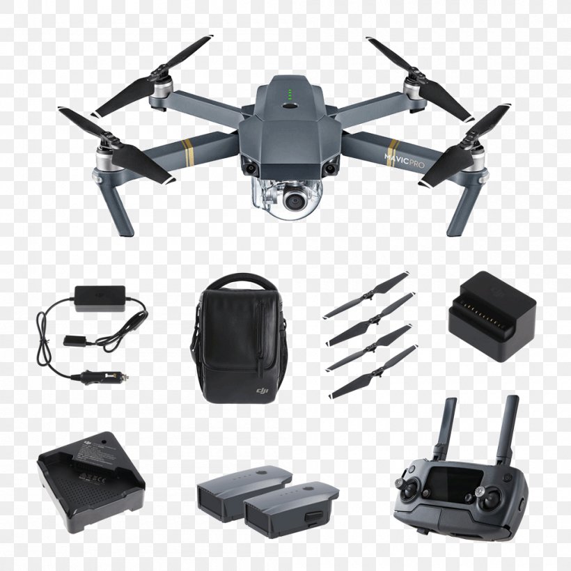 Mavic Pro DJI Phantom Unmanned Aerial Vehicle Quadcopter, PNG, 1000x1000px, 4k Resolution, Mavic Pro, Aircraft, Airplane, Dji Download Free