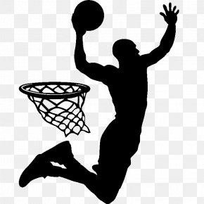 Michael Jordan - Slam Dunk Basketball Player Silhouette Sport PNG