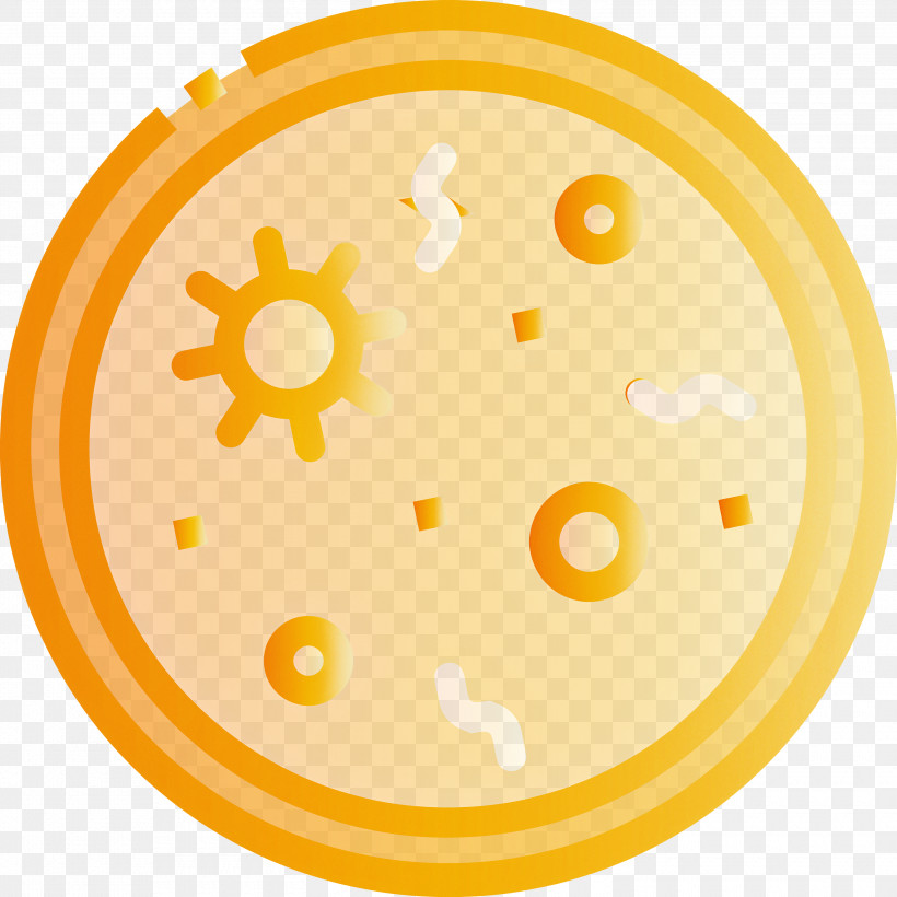 Bacteria Germs Virus, PNG, 3000x3000px, Bacteria, Germs, Virus, Yellow Download Free