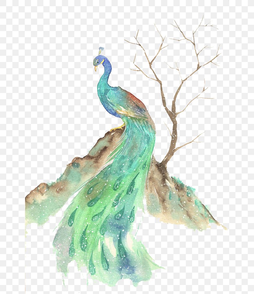 Bird Watercolor Painting Illustration, PNG, 658x949px, Bird, Art, Beak, Cartoon, Costume Design Download Free