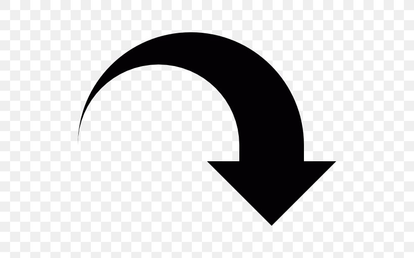 Curve Arrow Clip Art, PNG, 512x512px, Curve, Black, Black And White, Crescent, Number Download Free