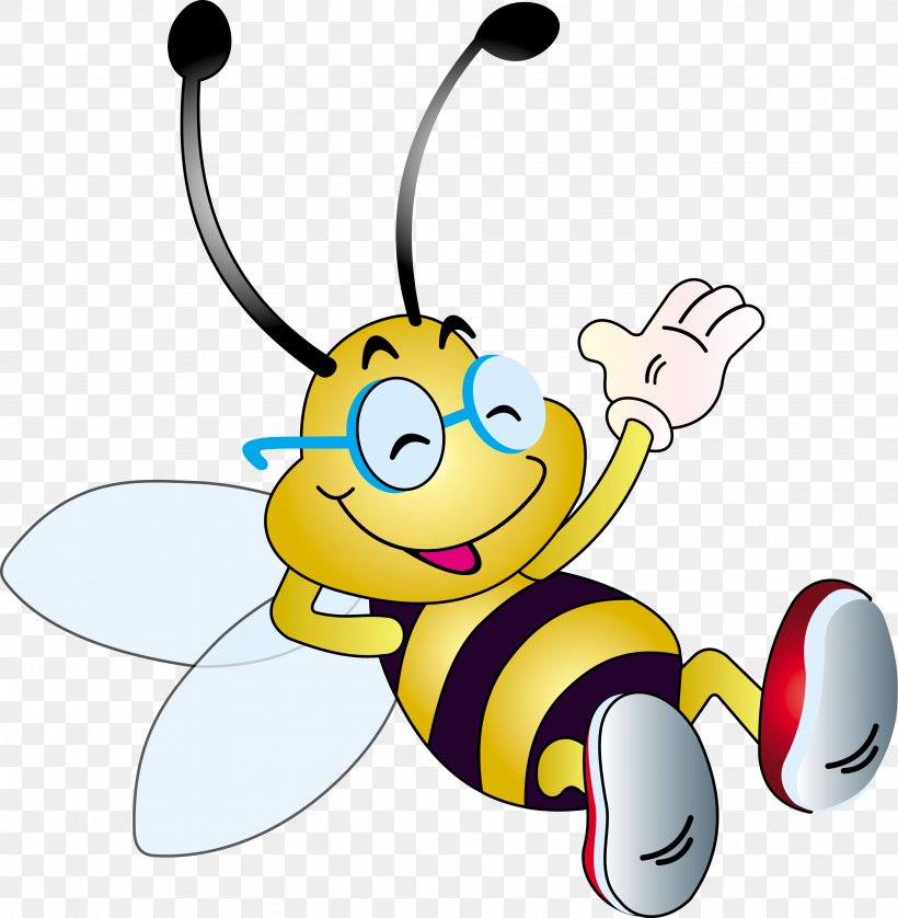 Honey Bee Clip Art, PNG, 3824x3909px, Bee, Animation, Artwork, Beehive, Bumblebee Download Free