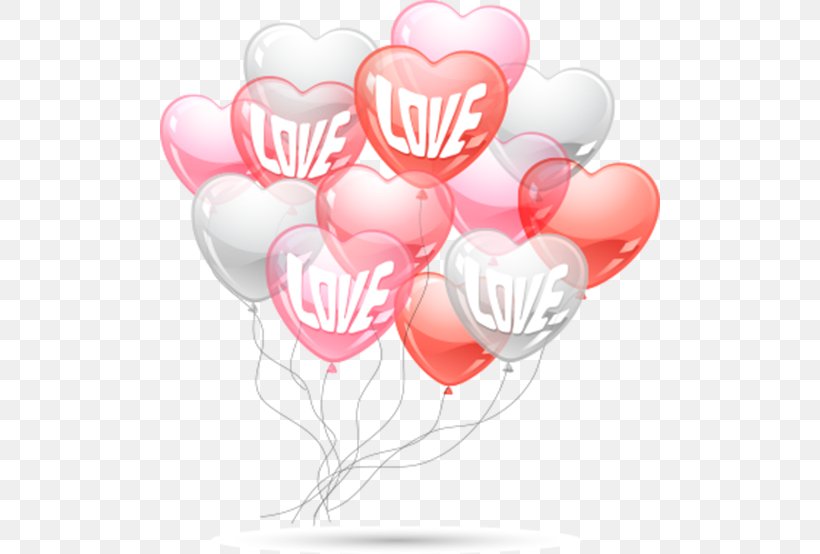 Balloon Heart Valentine's Day Clip Art, PNG, 500x554px, Balloon, Birthday, Gas Balloon, Heart, Love Download Free
