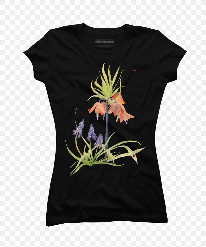 Long-sleeved T-shirt Clothing Crew Neck, PNG, 1500x1800px, Watercolor, Cartoon, Flower, Frame, Heart Download Free