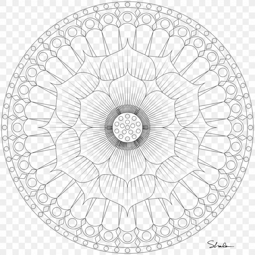 Nelumbo Nucifera Mandala Coloring Book Adult Meditation, PNG, 1600x1600px, Nelumbo Nucifera, Adult, Area, Black And White, Book Download Free