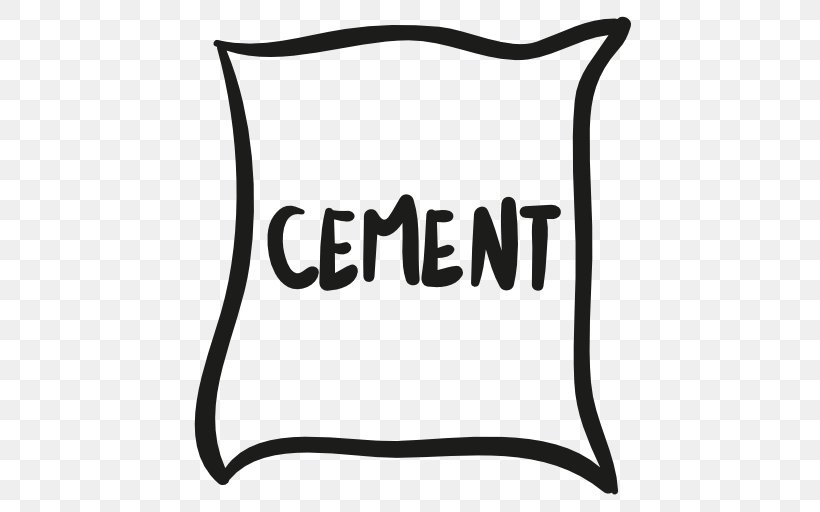 Building Materials Cement Drawing Clip Art, PNG, 512x512px, Building Materials, Animation, Area, Bag, Black Download Free