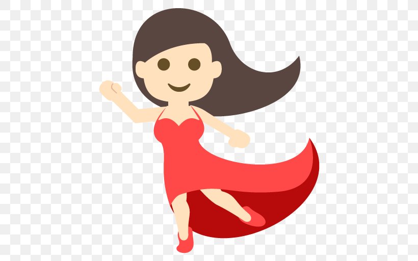 Dancing Emoji Dance Emoticon Emojipedia, PNG, 512x512px, Watercolor, Cartoon, Flower, Frame, Heart Download Free
