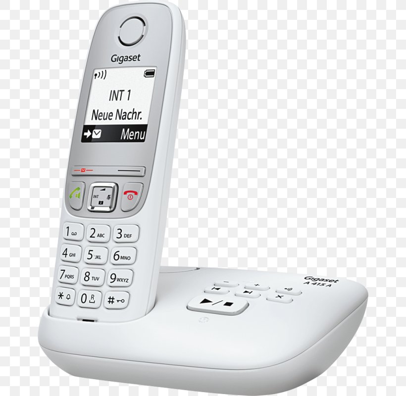 Feature Phone Answering Machines Mobile Phones Gigaset A415A Telephone, PNG, 668x800px, Feature Phone, Answering Machine, Answering Machines, Caller Id, Cellular Network Download Free