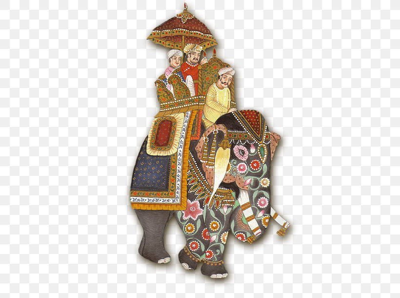 Rajasthan Mughal Empire Miniature Elephant Mughal Painting, PNG, 500x610px, Rajasthan, Art, Christmas Decoration, Christmas Ornament, Costume Design Download Free