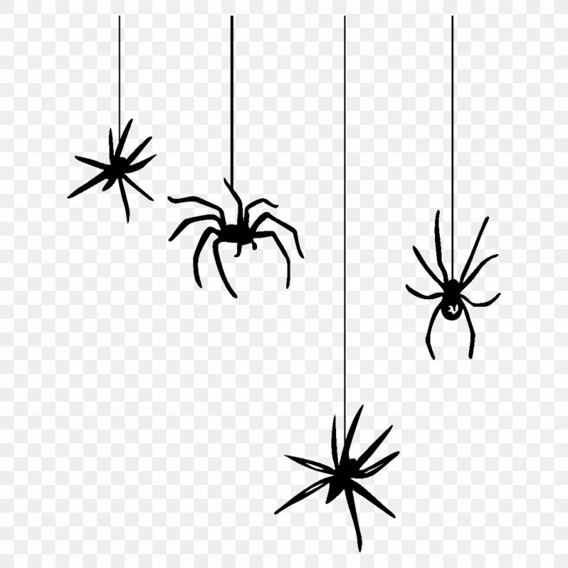 Spider Web Halloween Clip Art, PNG, 1050x1050px, Spider, Animal, Arachnid, Arthropod, Black And White Download Free
