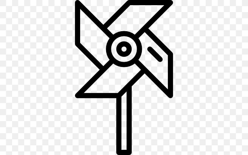 Paper Pinwheel Windmill, PNG, 512x512px, Paper, Area, Black And White, Line Art, Pinwheel Download Free