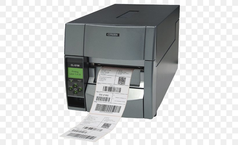 Label Printer Barcode Printer Thermal-transfer Printing, PNG, 500x500px, Label Printer, Barcode, Barcode Printer, Dots Per Inch, Electronic Device Download Free