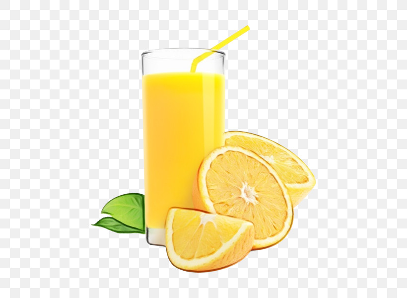 Orange, PNG, 600x600px, Watercolor, Aguas Frescas, Citric Acid, Citrus, Drink Download Free