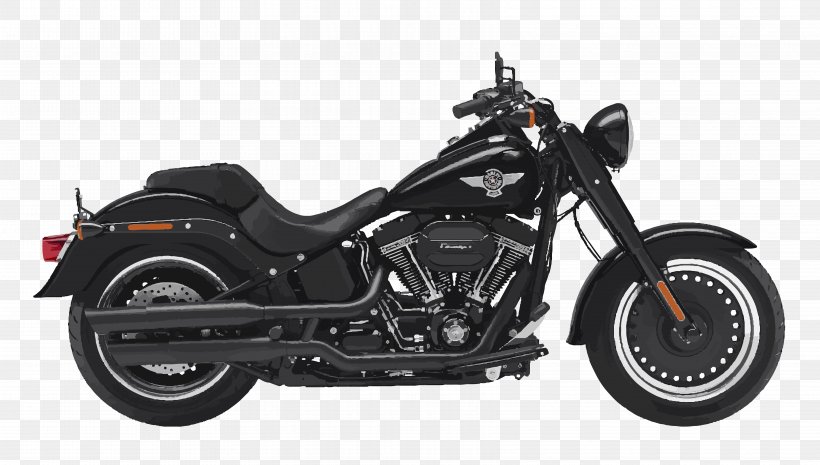 Harley-Davidson Fat Boy Softail Motorcycle Bicycle, PNG, 6667x3788px, Harleydavidson Fat Boy, Auto Part, Automotive Exhaust, Automotive Exterior, Bicycle Download Free