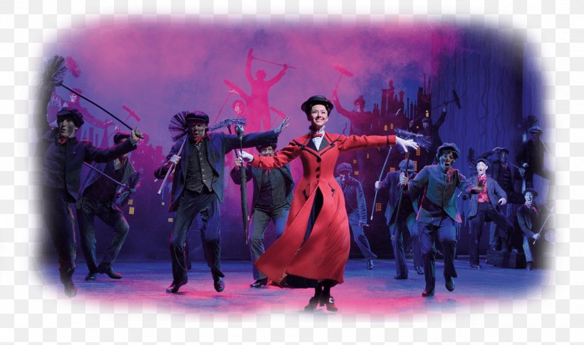 Mary Poppins Musical Theatre Stage Theater An Der Elbe Dance Of The Vampires Broadway Theatre, PNG, 1400x827px, Watercolor, Cartoon, Flower, Frame, Heart Download Free
