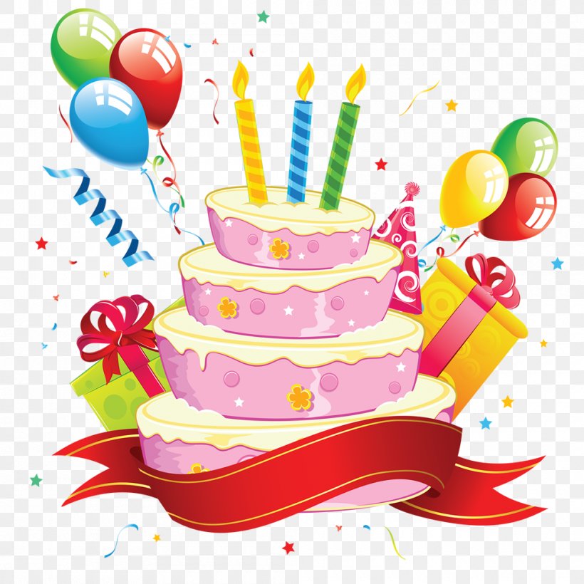 Birthday Cake Cupcake Clip Art, PNG, 1000x1000px, Birthday Cake, Balloon, Birthday, Cake, Cake Decorating Download Free