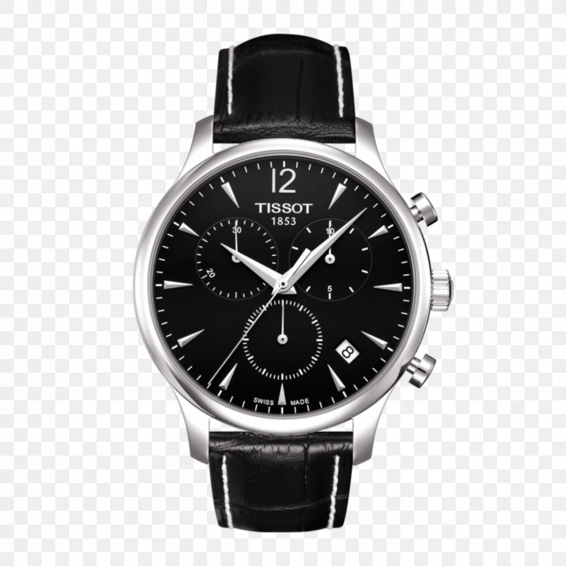 Watch Strap Tissot Chronograph, PNG, 1200x1200px, Watch, Automatic Watch, Black, Brand, Chronograph Download Free
