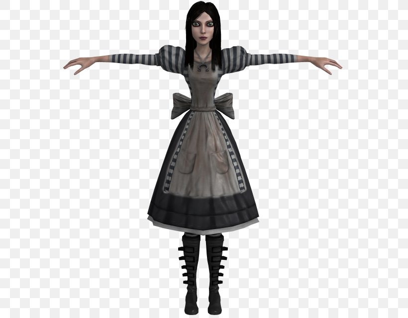 Alice: Madness Returns American McGee's Alice Garry's Mod Alice's Adventures In Wonderland Kingdom Hearts Coded, PNG, 568x640px, Alice Madness Returns, Action Figure, American Mcgee, Clothing, Cosplay Download Free