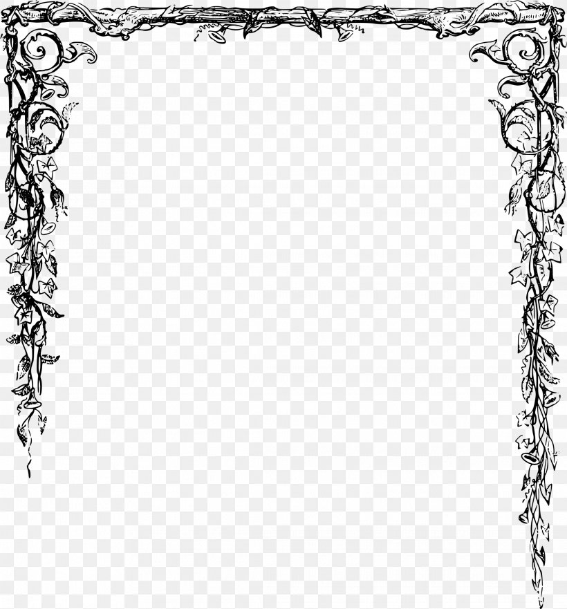 Border Flowers Clip Art, PNG, 2233x2400px, Border Flowers, Area, Art, Art Museum, Black And White Download Free
