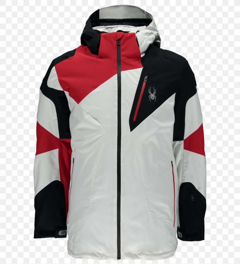 Mens Spyder Leader Jacket Ski Suit Coat, PNG, 931x1024px, Spyder, Black, Clothing, Coat, Hood Download Free