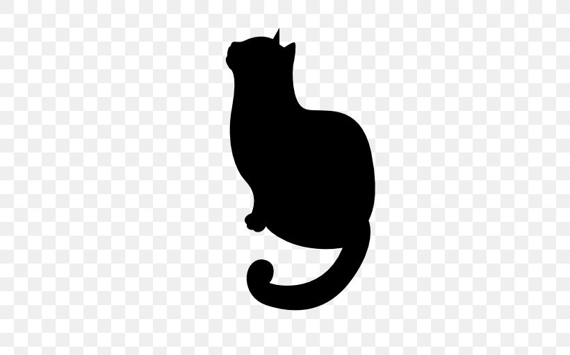 Animal Silhouettes Cat Clip Art, PNG, 512x512px, Silhouette, Animal Silhouettes, Art, Black, Black And White Download Free