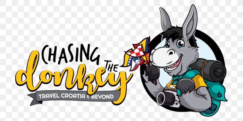 Balkan Donkey Dubrovnik Zadar Travel, PNG, 1000x500px, Donkey, Balkans, Blog, Brand, Cartoon Download Free