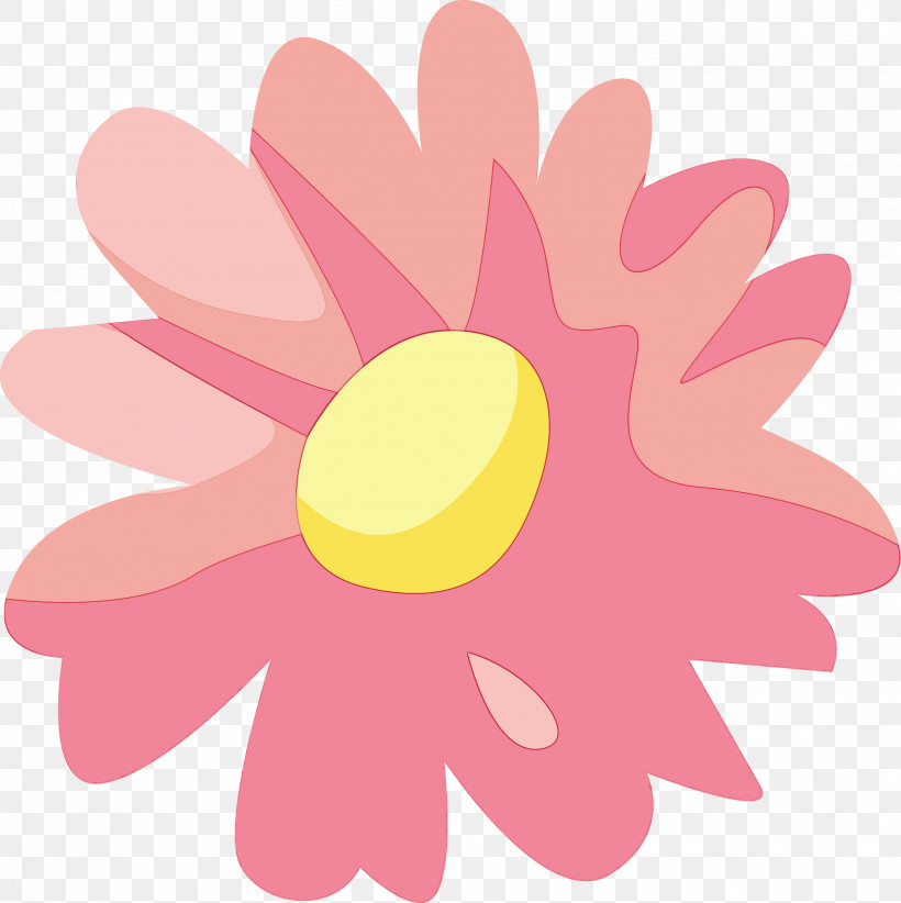 Daisy, PNG, 2992x3000px, Watercolor, Daisy, Flower, Gerbera, Material Property Download Free