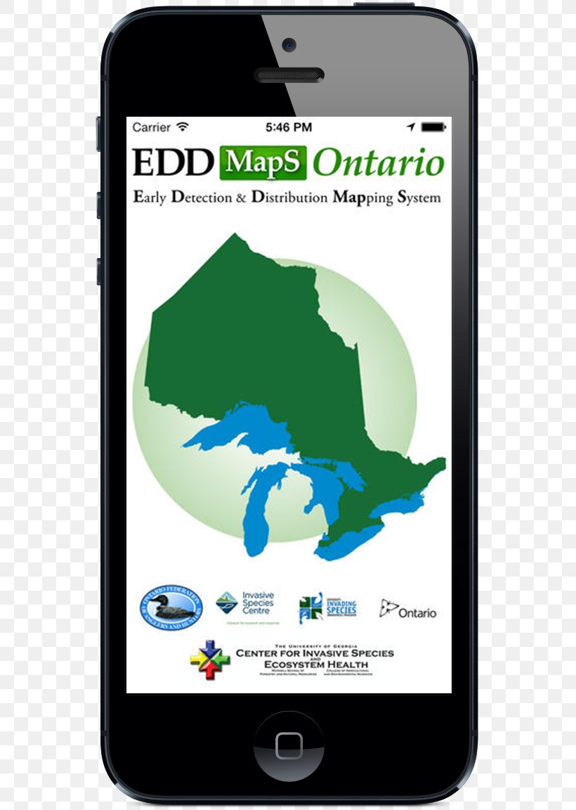 Ontario Map Invasive Species, PNG, 553x1152px, Ontario, Android, Brand, Gadget, Geographic Information System Download Free