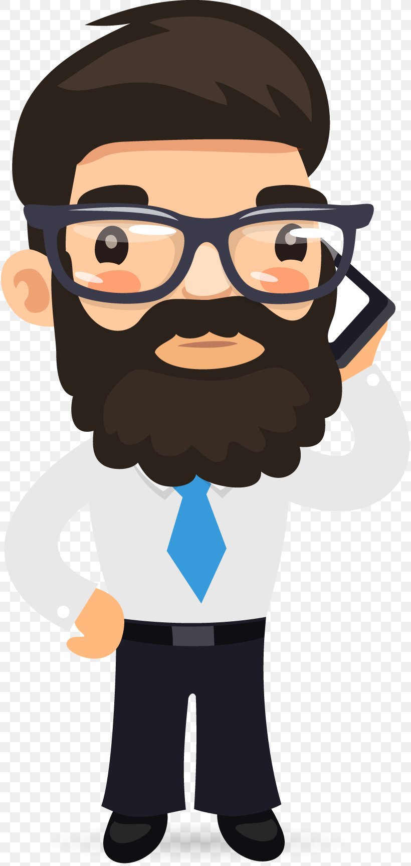 Cartoon, PNG, 815x1727px, Cartoon, Beard, Cool, Designer, Eyewear Download Free