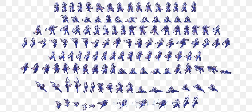 Sprite 2D Computer Graphics Scrolling Personnage De Jeu Vidéo Video Game, PNG, 697x364px, 2d Computer Graphics, Sprite, Animation, Blue, Character Download Free
