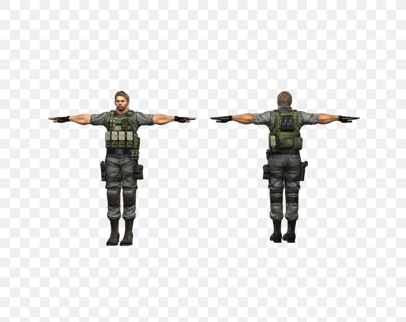 Resident Evil 5 Resident Evil: Operation Raccoon City Chris Redfield Resident Evil 6, PNG, 750x650px, 3d Computer Graphics, Resident Evil 5, Action Figure, Army Men, Chris Redfield Download Free