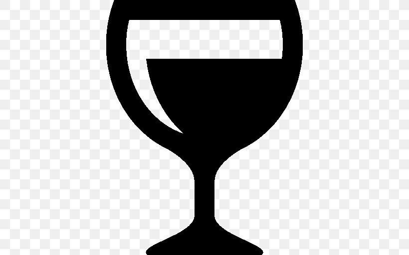 Wine Glass Cocktail Alcoholic Drink Distilled Beverage, PNG, 512x512px, Wine Glass, Alcoholic Drink, Bar, Beer Glasses, Black And White Download Free