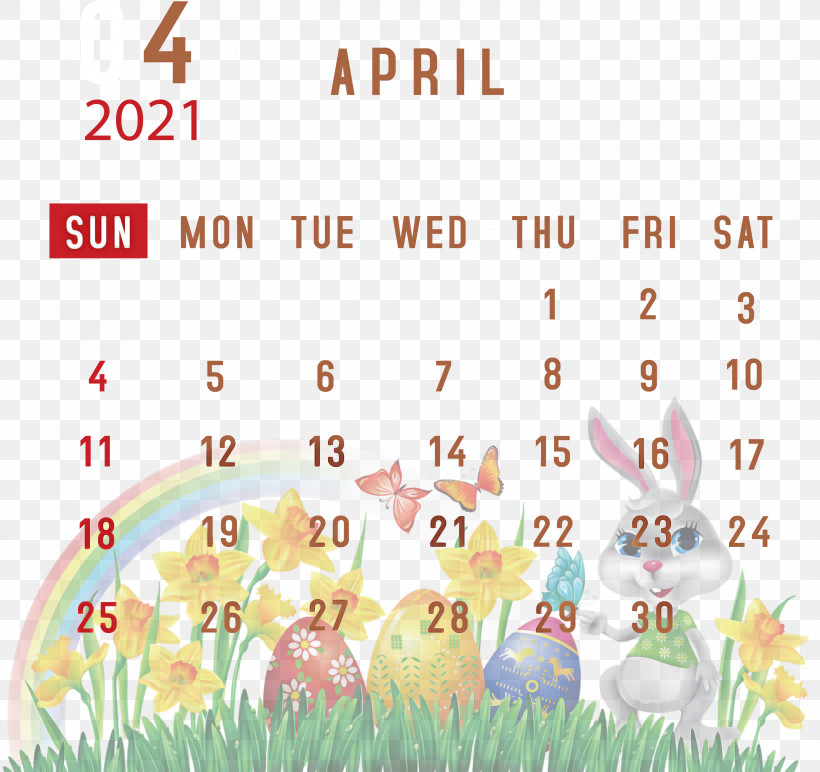 April 2021 Printable Calendar April 2021 Calendar 2021 Calendar, PNG, 3000x2827px, 2021 Calendar, April 2021 Printable Calendar, Cartoon, Geometry, Happiness Download Free