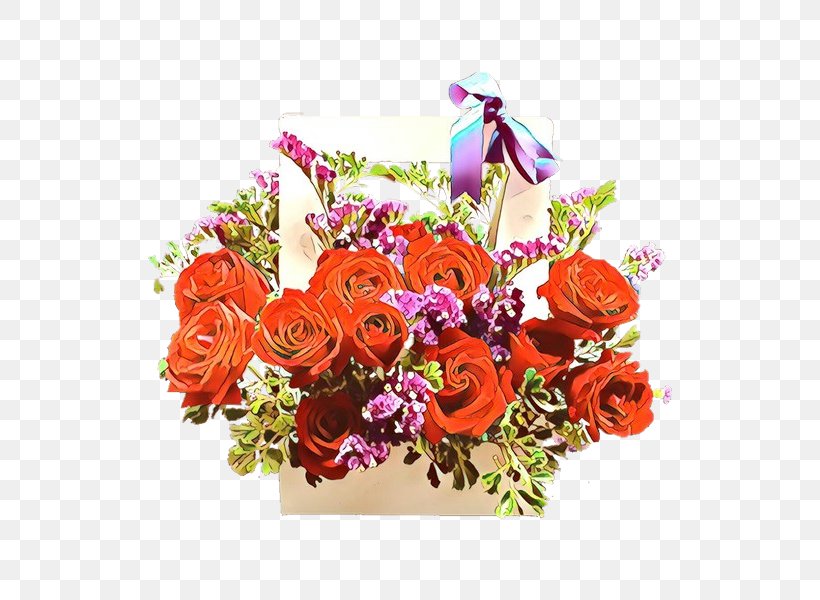Pink Flower Cartoon, PNG, 600x600px, Garden Roses, Artificial Flower, Bouquet, Cut Flowers, Flora Download Free